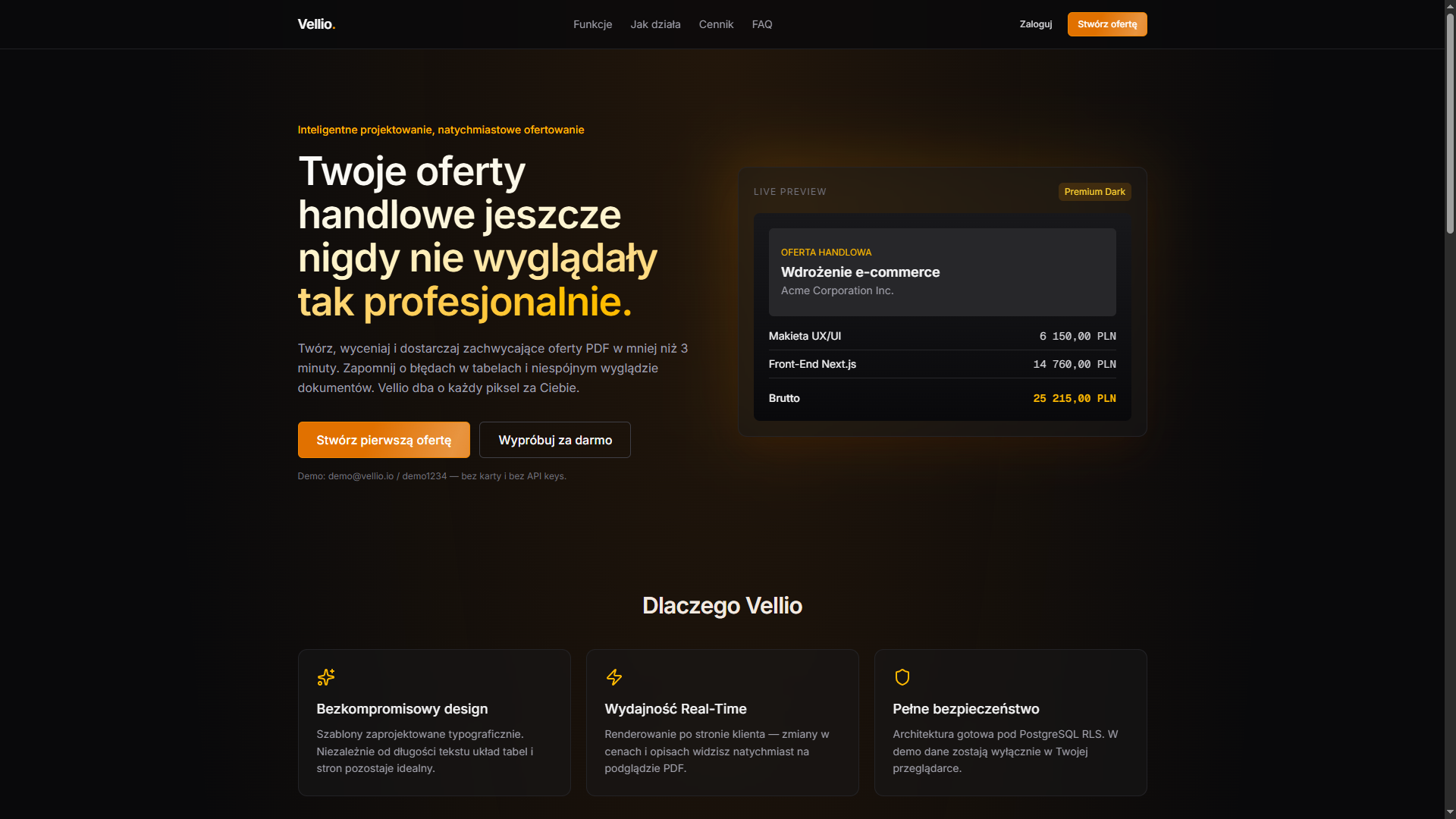 Vellio — oferty handlowe PDF — preview